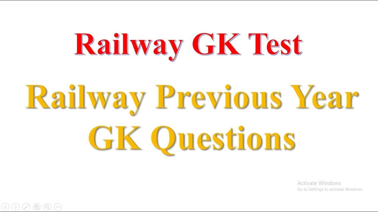 railway gk test